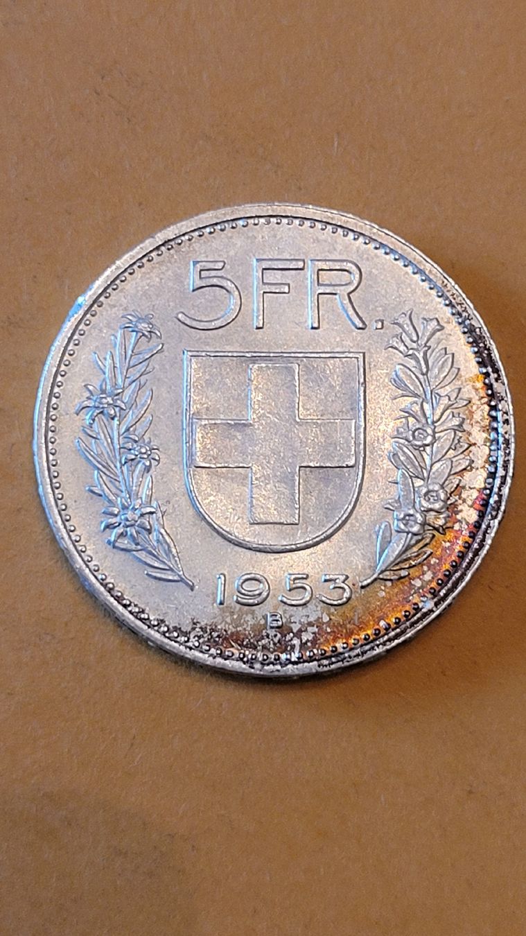 Tutti le monete: pièce de 5 francs en argent 1953 – Usato da Lausanne venduto da kafira