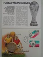 Münzbrief - Fussball-WM Mexico 1986