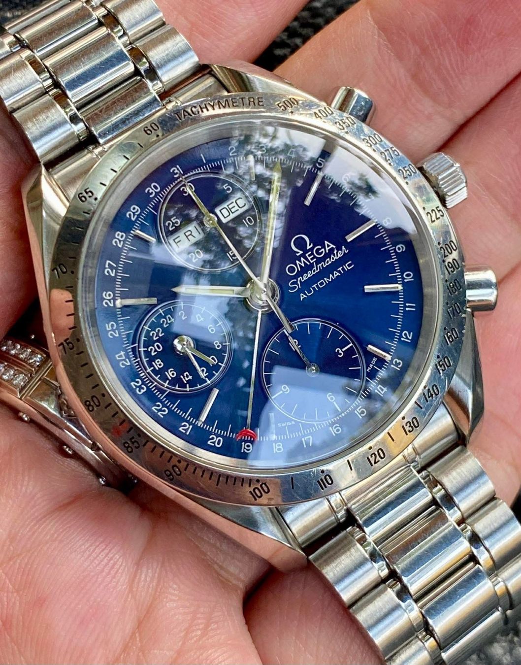 Omega Orologi: Omega Speedmaster triple date calendar – Usato da Genève venduto da Hiakoo 3