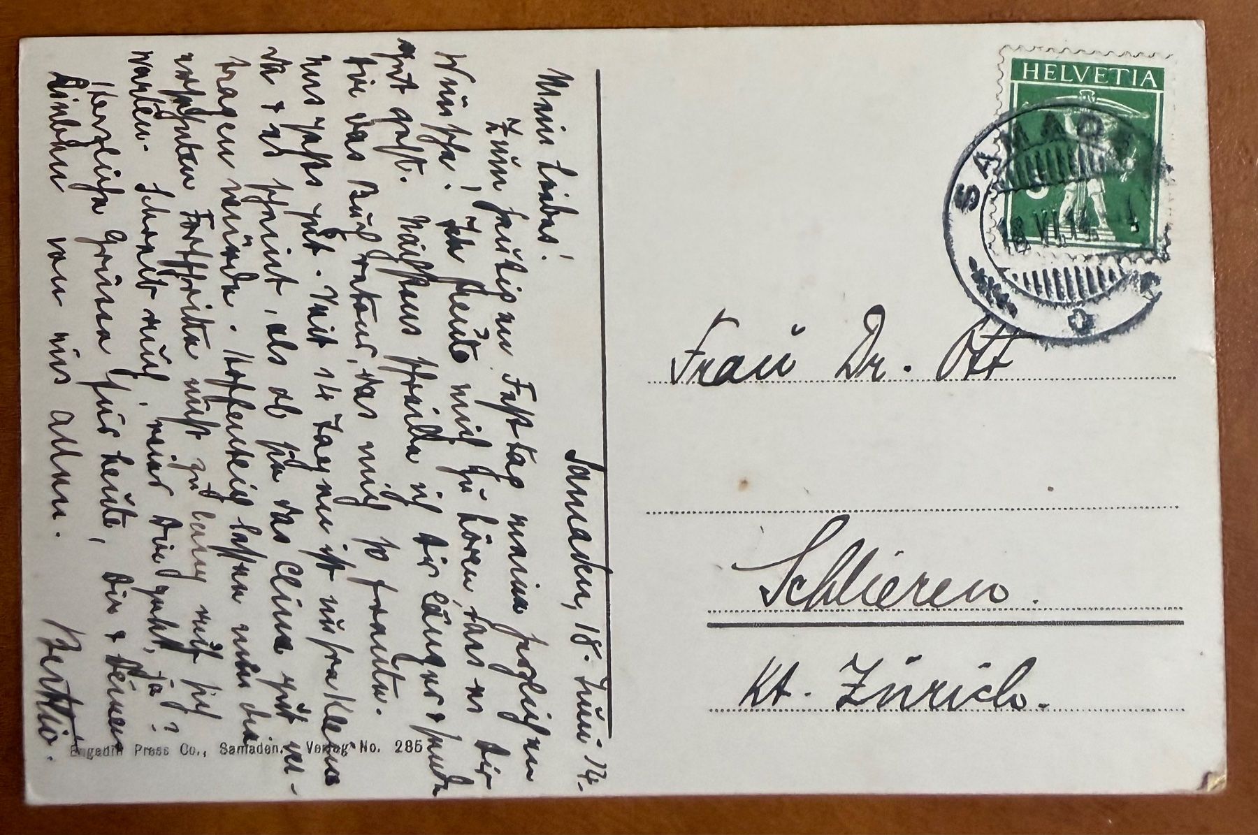 Cartes postales: St. Moritz - Animation 1914 – D'occasion à Lutry par Ediego 1