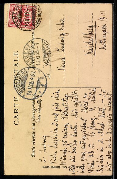 Cartes postales: AK Geneve, le Bourg-de-Four, 1905 – D'occasion à Berlin par bartko-reher 1