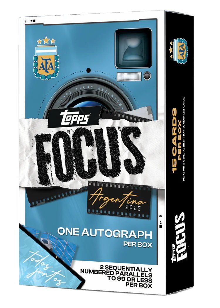 Topps Carte collezionabili: Topps 2025 Argentina Focus Hobby Box – Nuovo e nell'imballaggio originale da Schaffhausen venduto da Retrogaming90