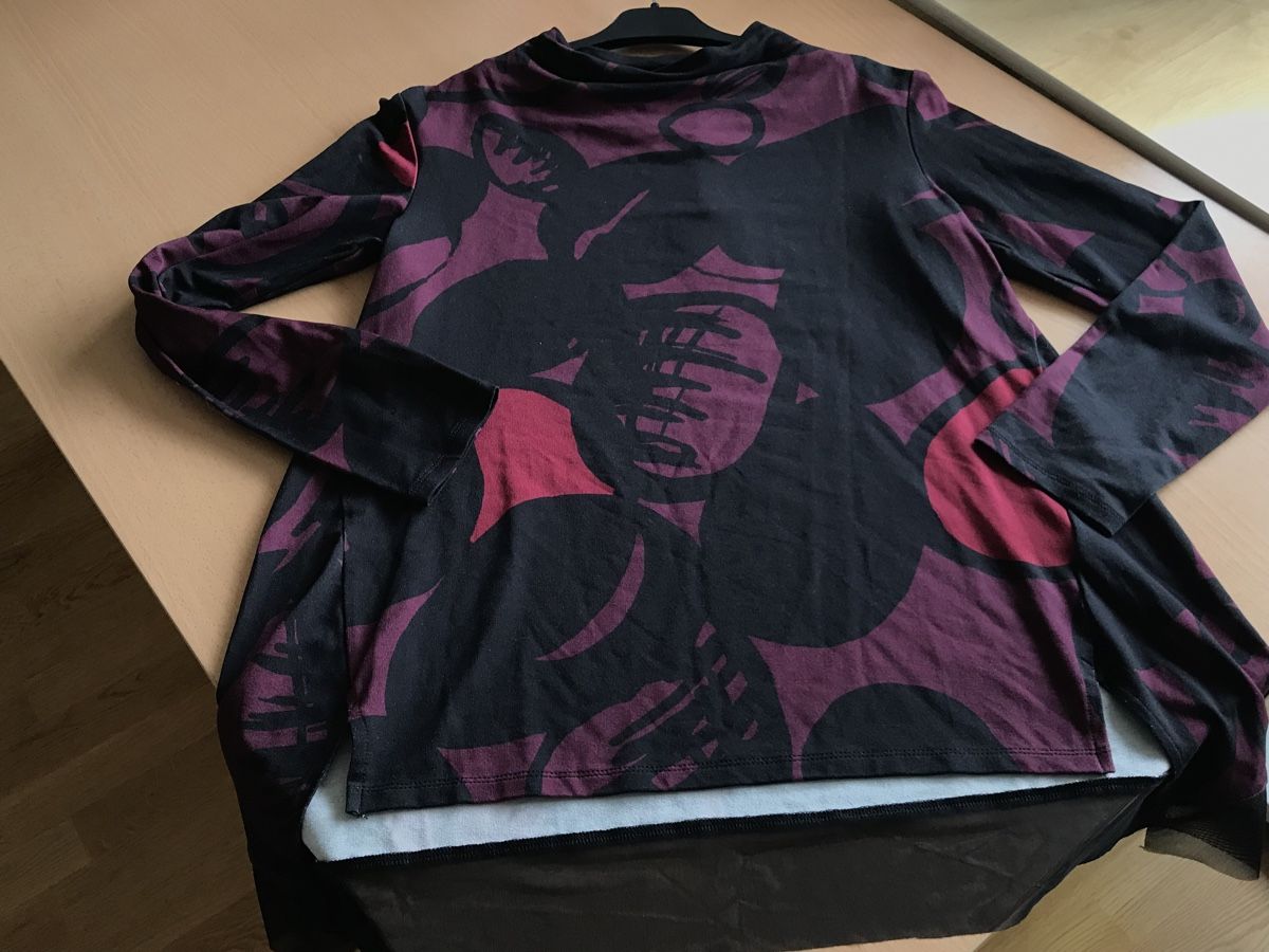 Luukaa Tuniche: Tunique LUUKAA imprimé bordeaux, taille 40, viscose – Nuovo e nell'imballaggio originale da Morges venduto da sandy069 3
