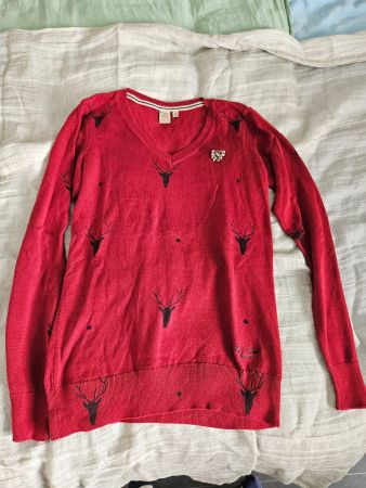 Soccx Red Departement Pullover Vintage