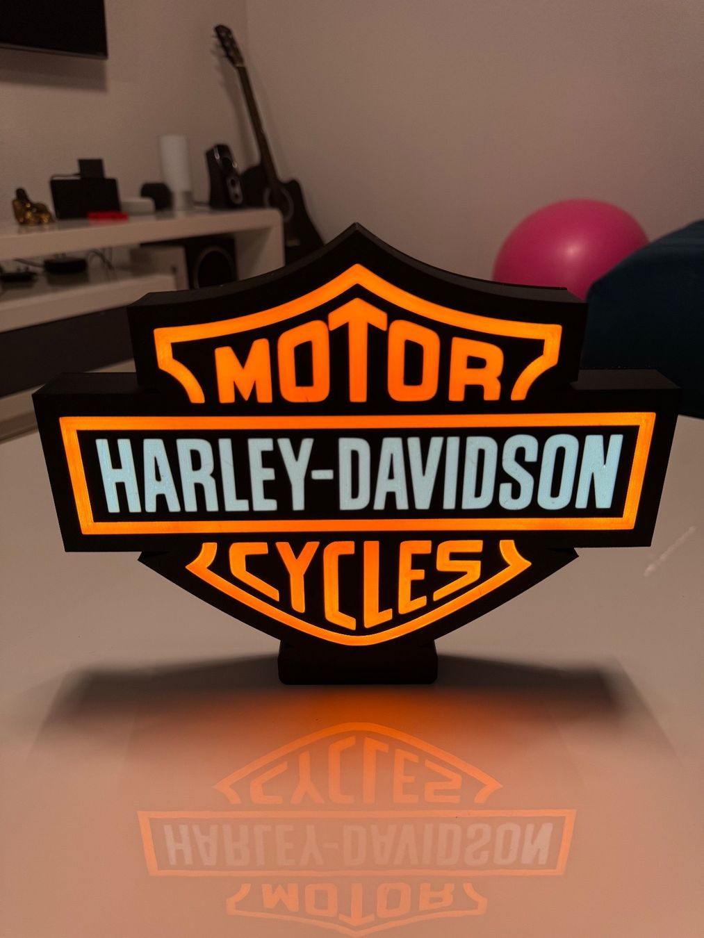 Lampen: Lightbox lumière led Harley Davidson – Neu (gemäss Beschreibung) aus Vicques von PAMB3D 1