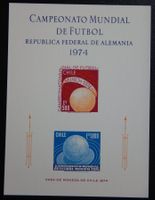 Chile Kat. 804-805 Gedenkblatt 1974
