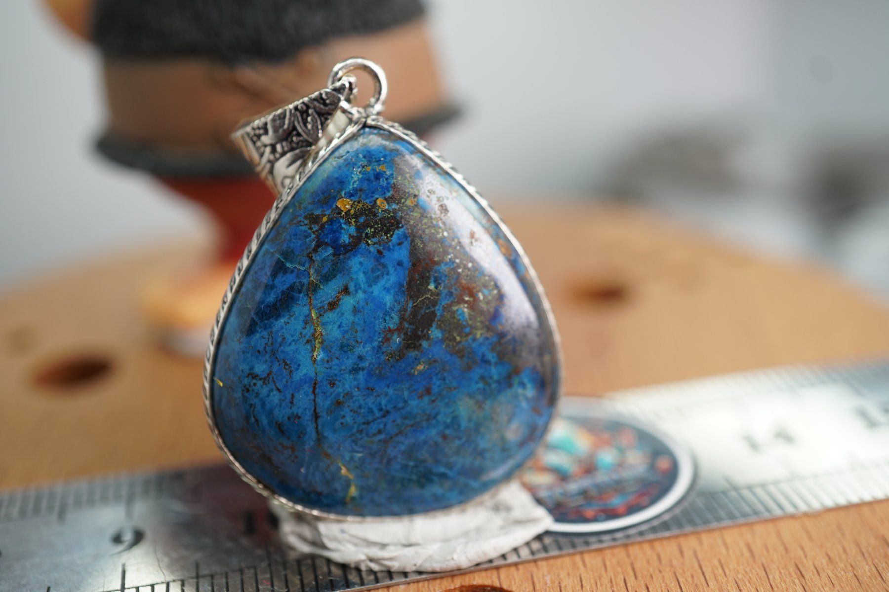 Mineralien & Heilsteine: Azurit Blau            Anhänger  Räumung – Neu und originalverpackt aus Eschenbach SG von topstone 6