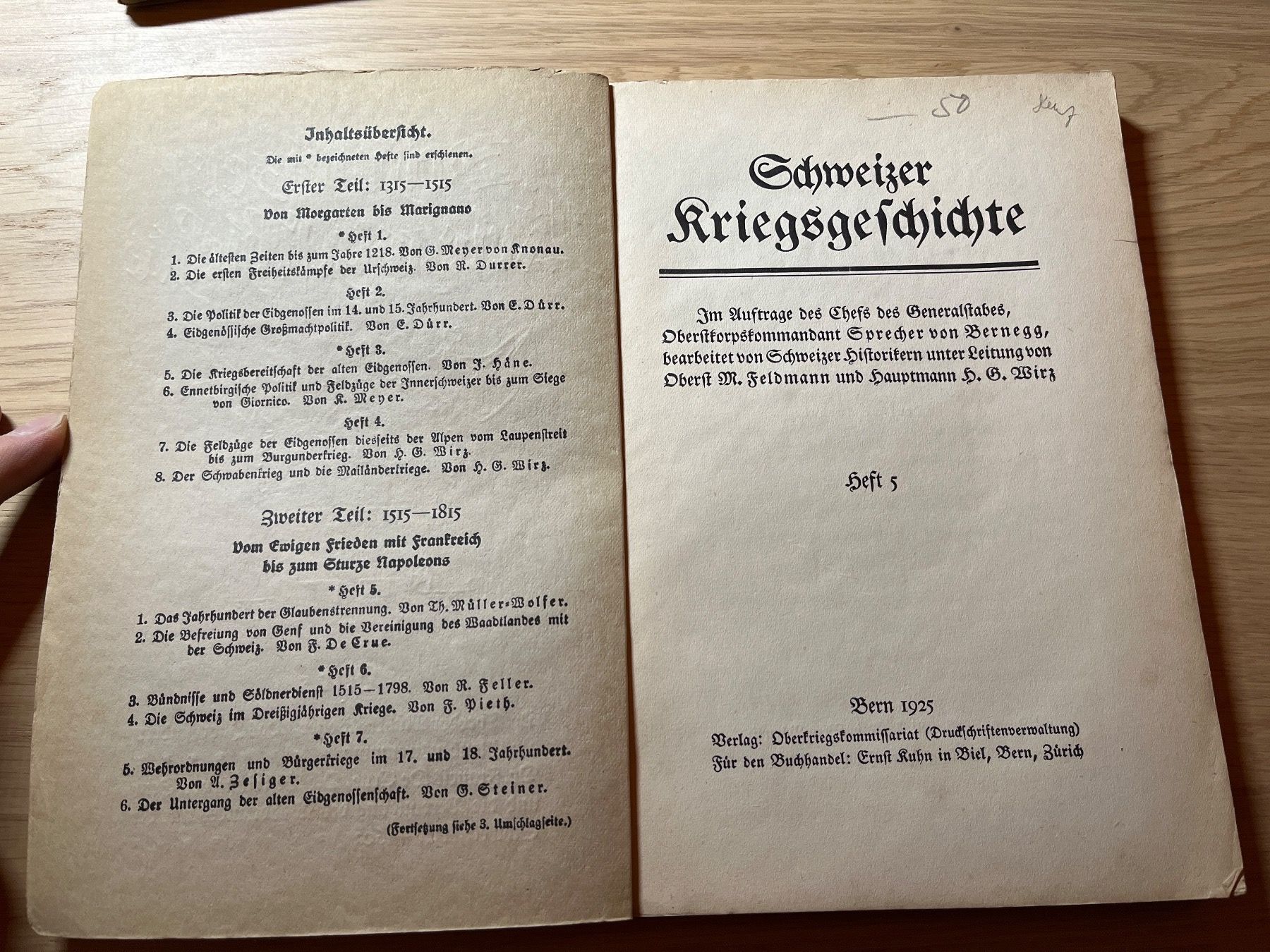 Libri: Schweizer Kriegsgeschichte Heft 5 Eidgenossen Armee – Usato da Maienfeld venduto da DivicoHelveticus 1