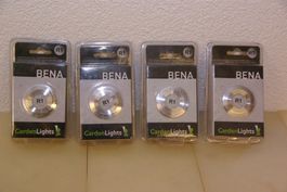 4x GardenLights "BENA" Edelstahl Abdeckung