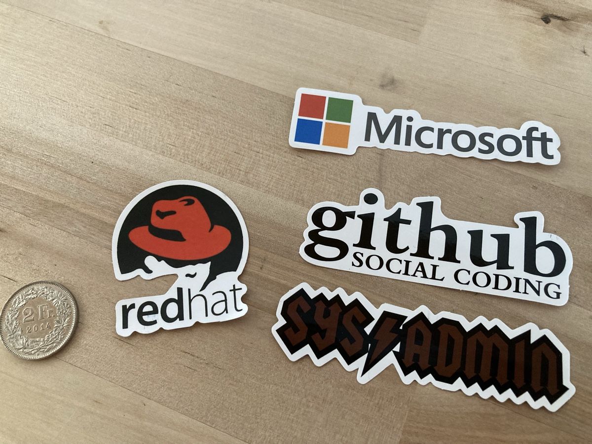 Aufkleber: Coole IT Sticker - Microsoft, Github, Redhat, Sysadmin! – Gebraucht aus Wichtrach von Queensparkunite