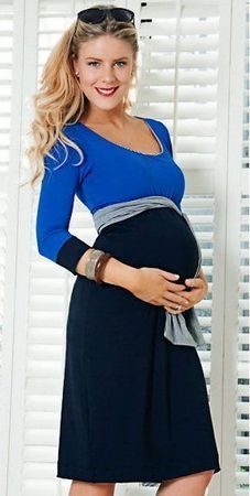 Robe grossesse Colour block M
