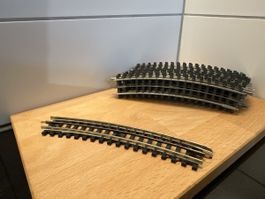 Modelleisenbahn Gleise Kurve 15x gebrauchter Zustand