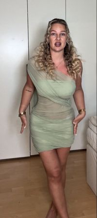 Damen Kleid asymmetrisch mintgrün Grösse S neuwertig
