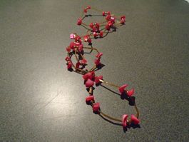 Kette pink/goldfarbig