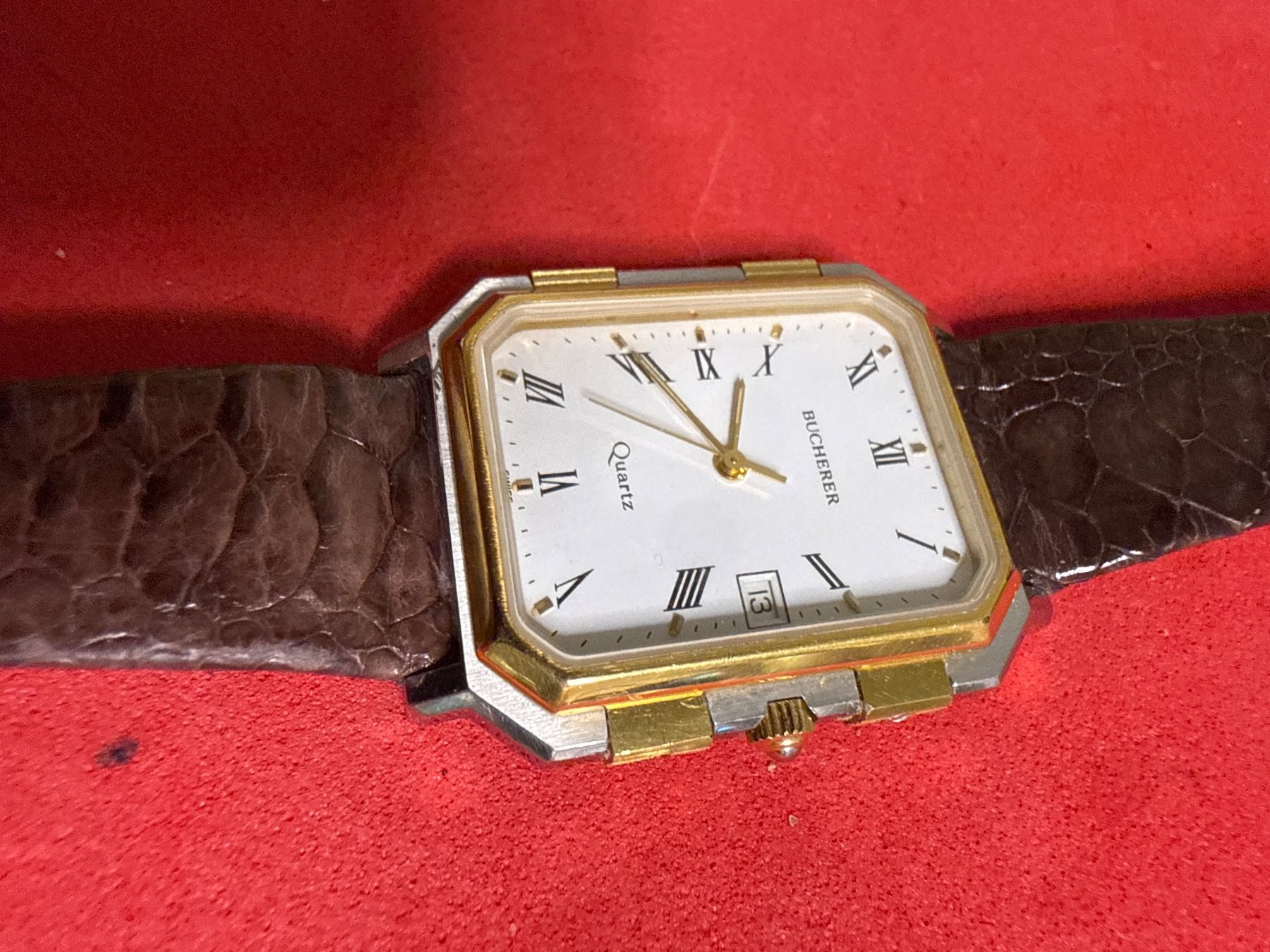Bucherer Orologi: Bucherer Tank 28 mm – Usato da Pfeffingen venduto da Allhandelklgwatches 1