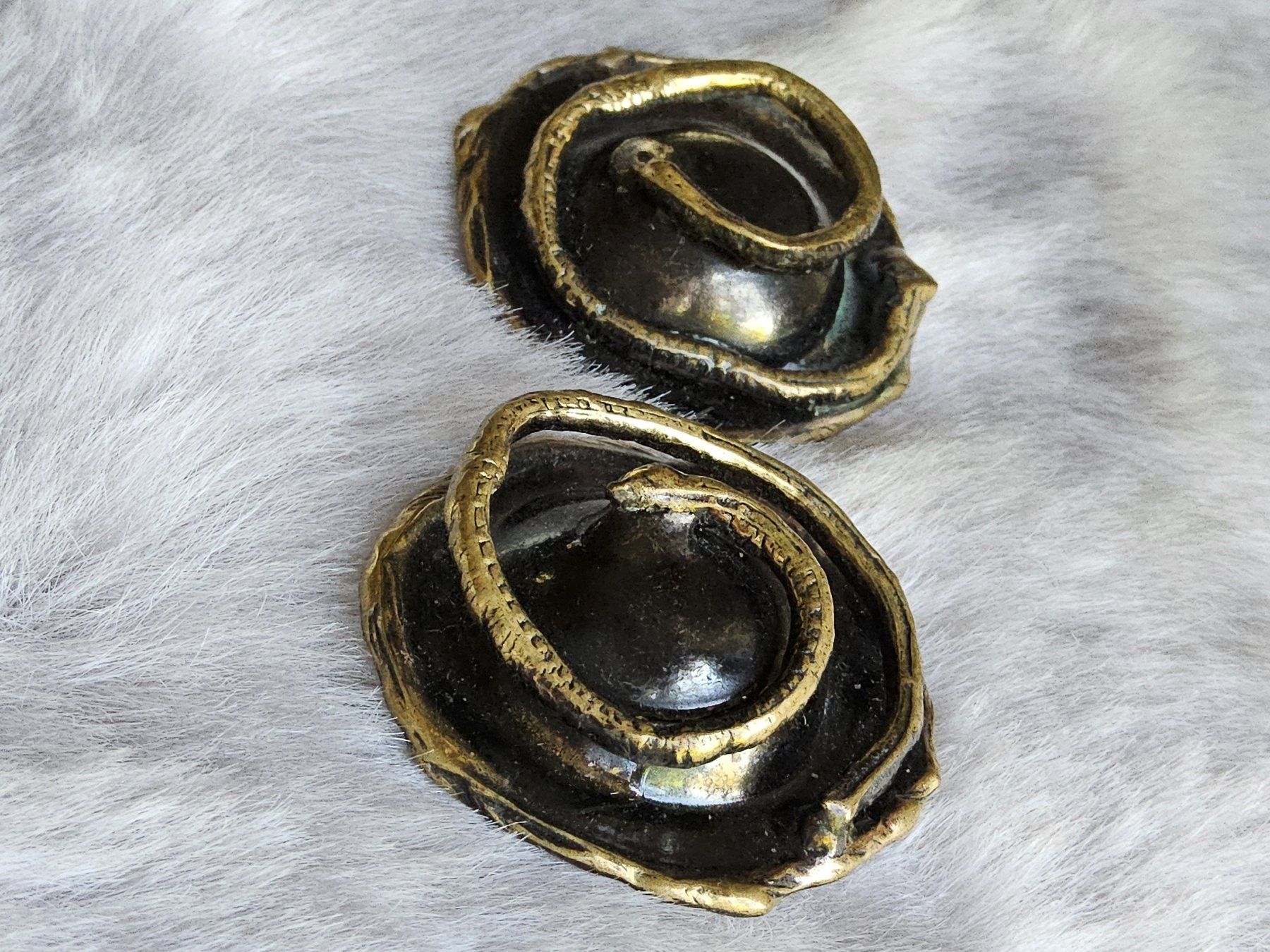 Orecchini pendenti & Orecchini a lobo: Vintage handmade Metall Ohrclips, – Usato da Zürich venduto da helsan 5