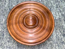 Schmuck Holzschatulle Holzschale mit Deckel Nussbaum