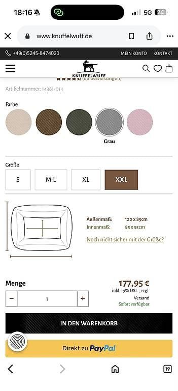 Liege- & Schlafplätze: XXL Knuffelwuff Hundebett – Gebraucht aus Vitznau von Alina.lnd 4