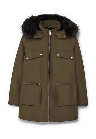 MANGO Damen Parka Jacke, Grösse L