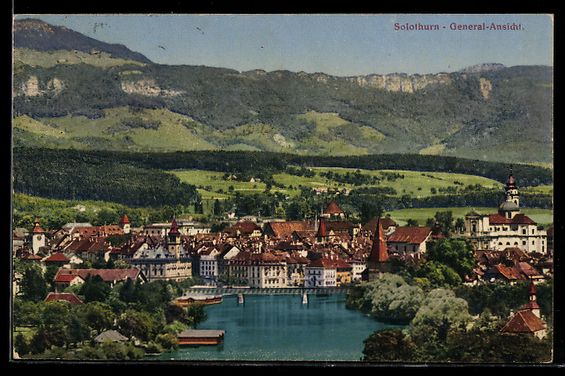 Cartoline postali: AK Solothurn, General-Ansicht – Usato da Berlin venduto da bartko-reher
