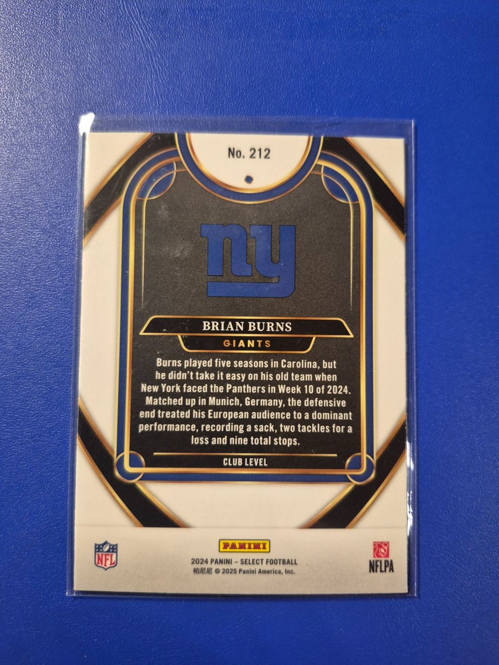 Panini Carte collezionabili: NFL Brian Burns New York Giants – Usato da Treiten venduto da Sauber73 1