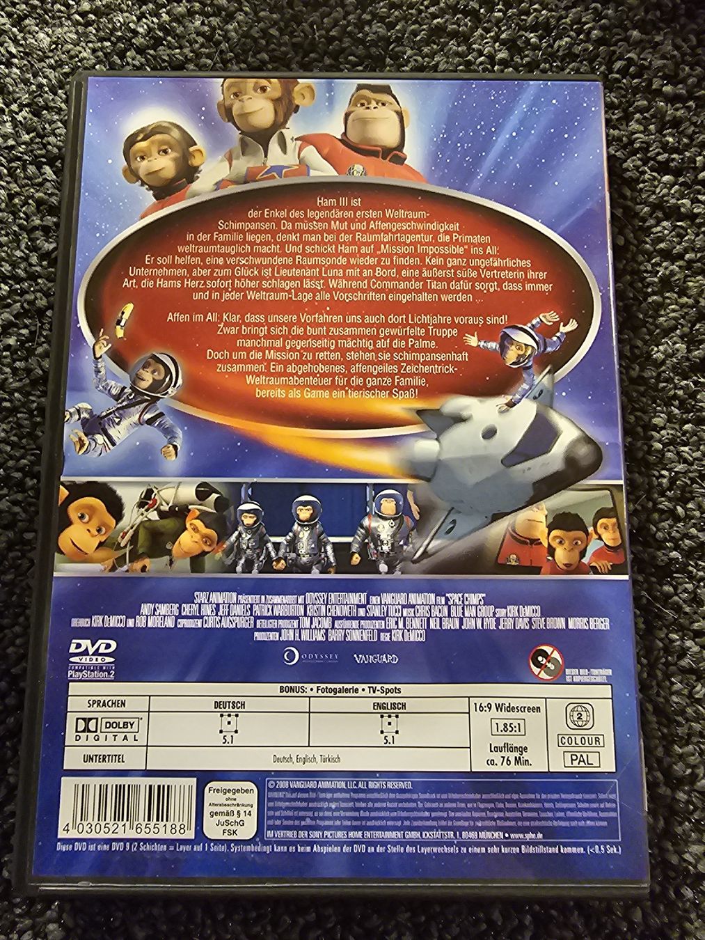 Tutti i DVDs: Space Chimps - Affen im All (19012) – Usato da Ruswil venduto da jan_bxl5 1