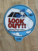Swissair  Flight Safety Aufkleber