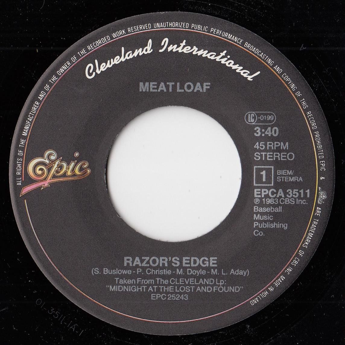 Dischi in vinile: Meat Loaf Vinyl Single von 1983 – Usato da Volketswil venduto da Abcrecords 2