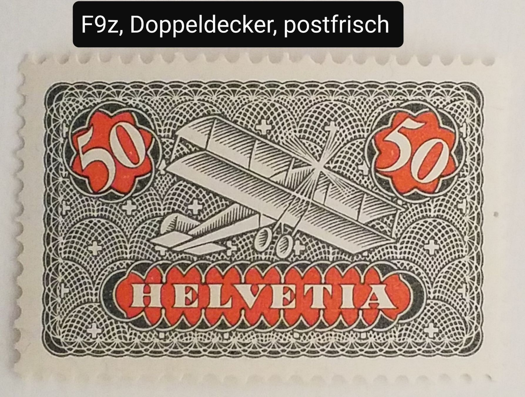 Tutti i francobolli: MA248) F9z, Flugpostmarke Doppeldecker postfrisch – Nuovo (secondo la descrizione) da Baden venduto da Eggi