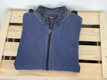 Herren Strickjacke Marcostar blau Grösse 3XL