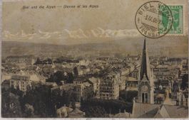 BIEL/BIENNE et les Alpes - 1908