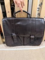 Cartable Maddison cuir brun ordinateur / business