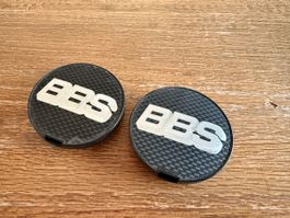 BBS Felgendeckel Chrom Carbon Optik 56mm 2 Stk