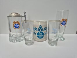 Bier Brauerei Haldengut Gläser und Krüge