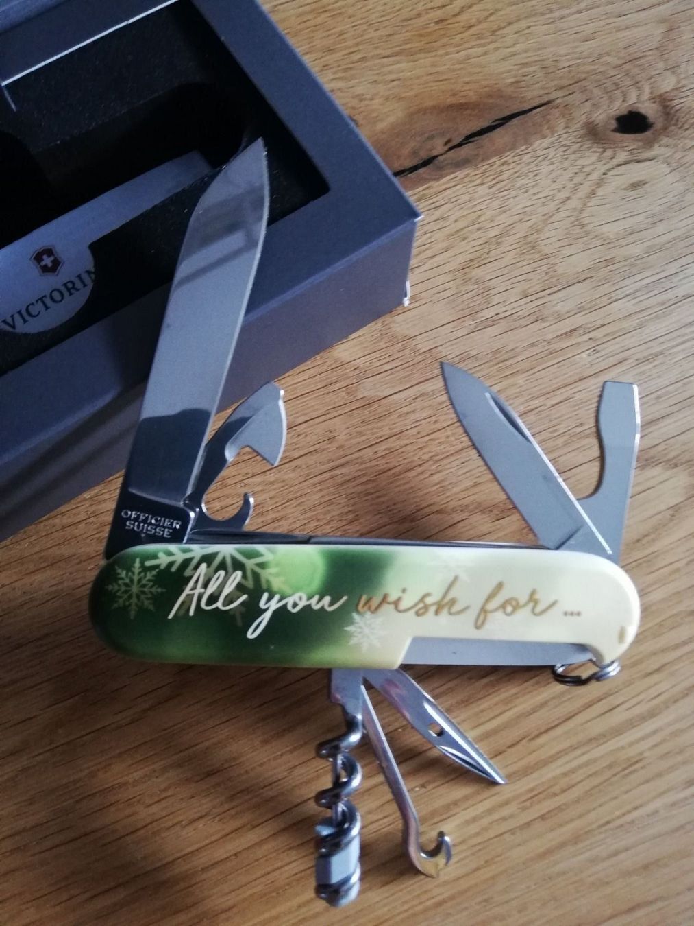 Victorinox Coltelli tascabile: Victorinox Weihnachts Messer special ed. – Nuovo e nell'imballaggio originale da Davos Platz venduto da wauwauin 9