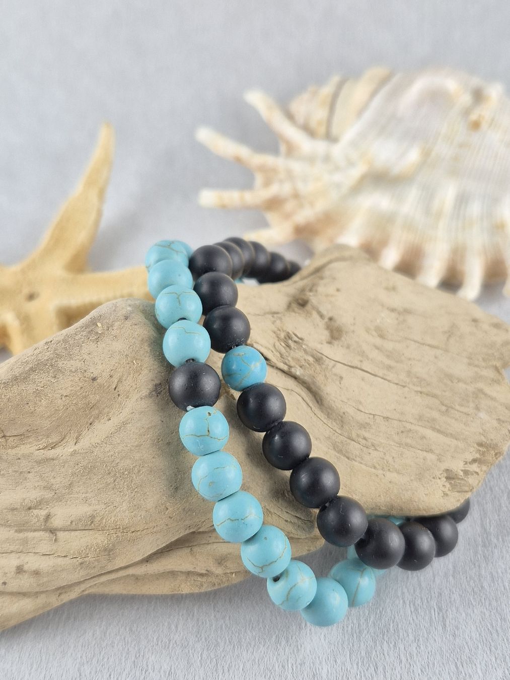 Armbänder & -reifen: Naturstein Yin Yang Perlen Armband/ 2 Teile – Neu und originalverpackt aus Wädenswil von Orso31 2