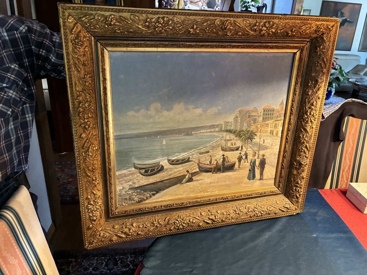 Tableaux: Denyo Frem - antikes Ölgemälde Nizza – D'occasion à Dornach par Rosengarten