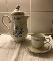 Villeroy & Boch Val Bleu - Kaffeekanne, 8 Tassen, 7 Teller