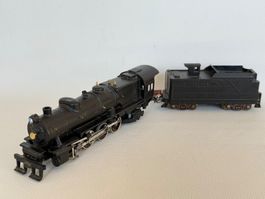 Bowser Dampflokomotive mit Tender, H0 Sammlerstück!