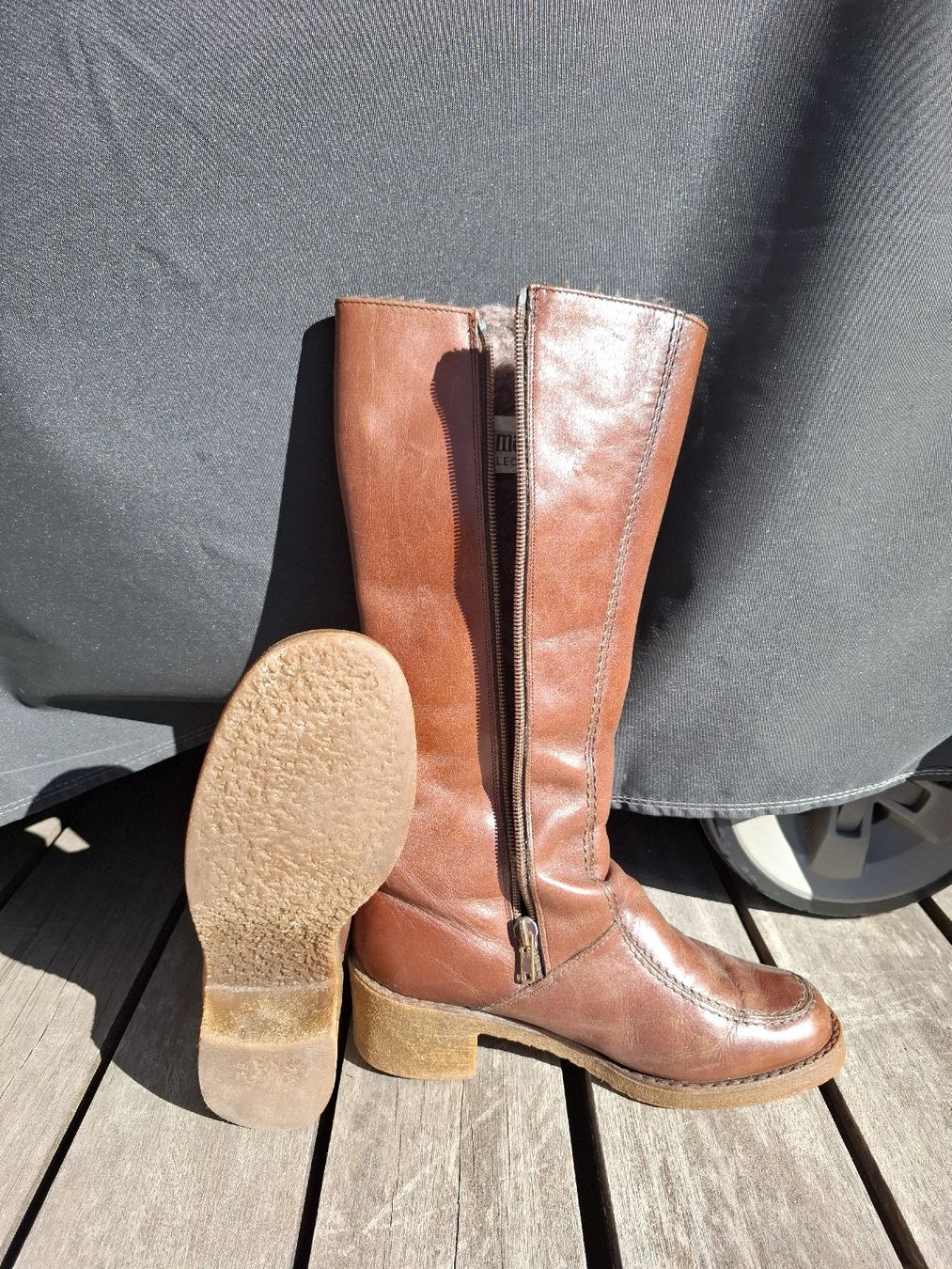 Scarpe da donna: Winterstiefel Leder Retro 70er – Usato da Wohlen b. Bern venduto da groda19 1
