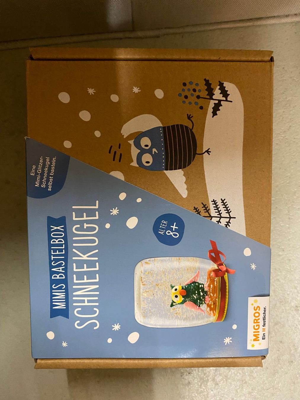 Kit bricolage: Bastelbox Migros Mimi Schneekugel – Nuovo e nell'imballaggio originale da Zürich venduto da drummergirl98