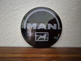 Emailschild MAN Truck Bus Logo Lastwagen Lkw Emaille Schild