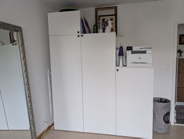 Kleiderschrank Set Platsa Ikea weiss inklusive Inneneinricht