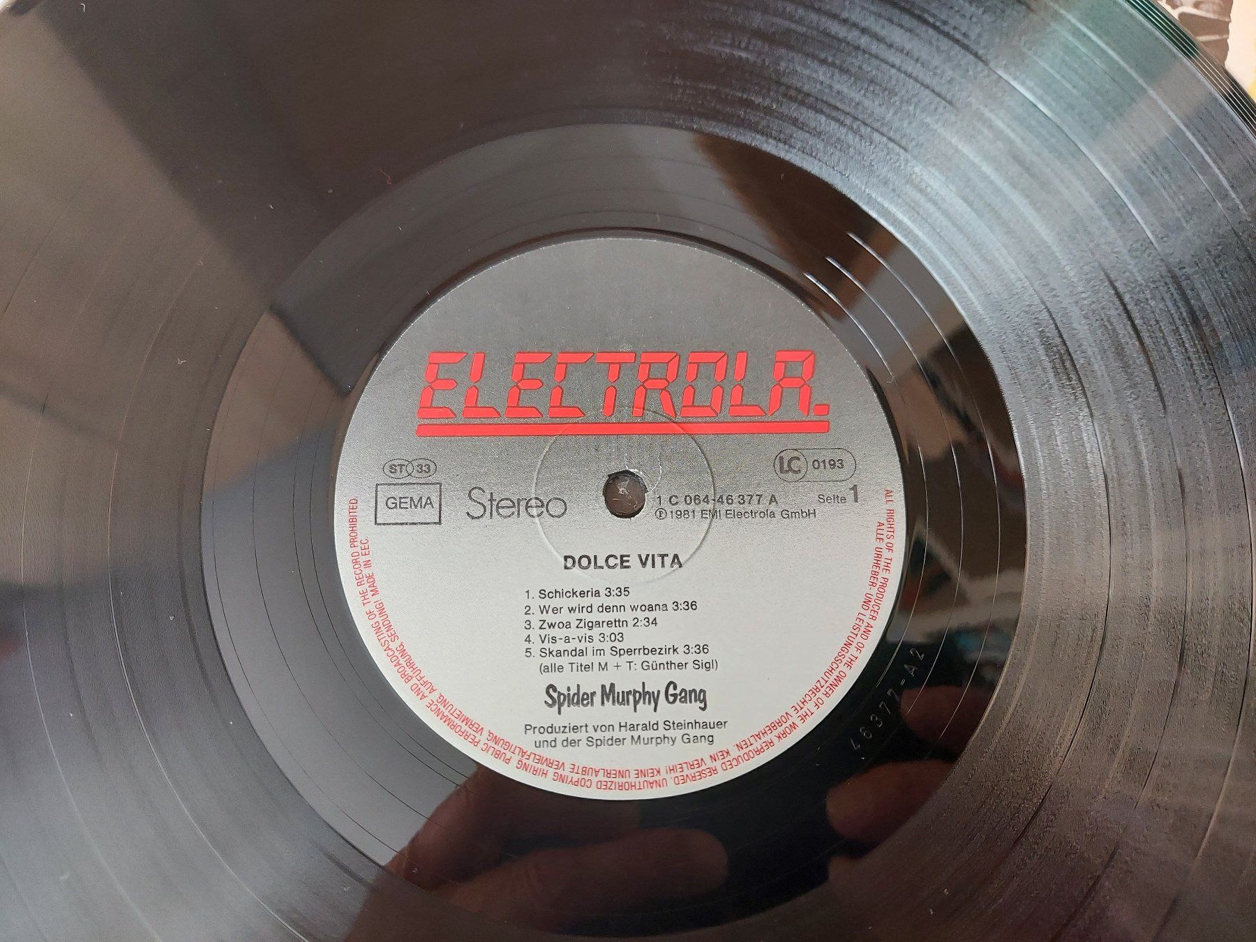 Vinyles: LP - SPIDER MURPHY GANG - DOLCE VITA – D'occasion à Steckborn par Quo7 1