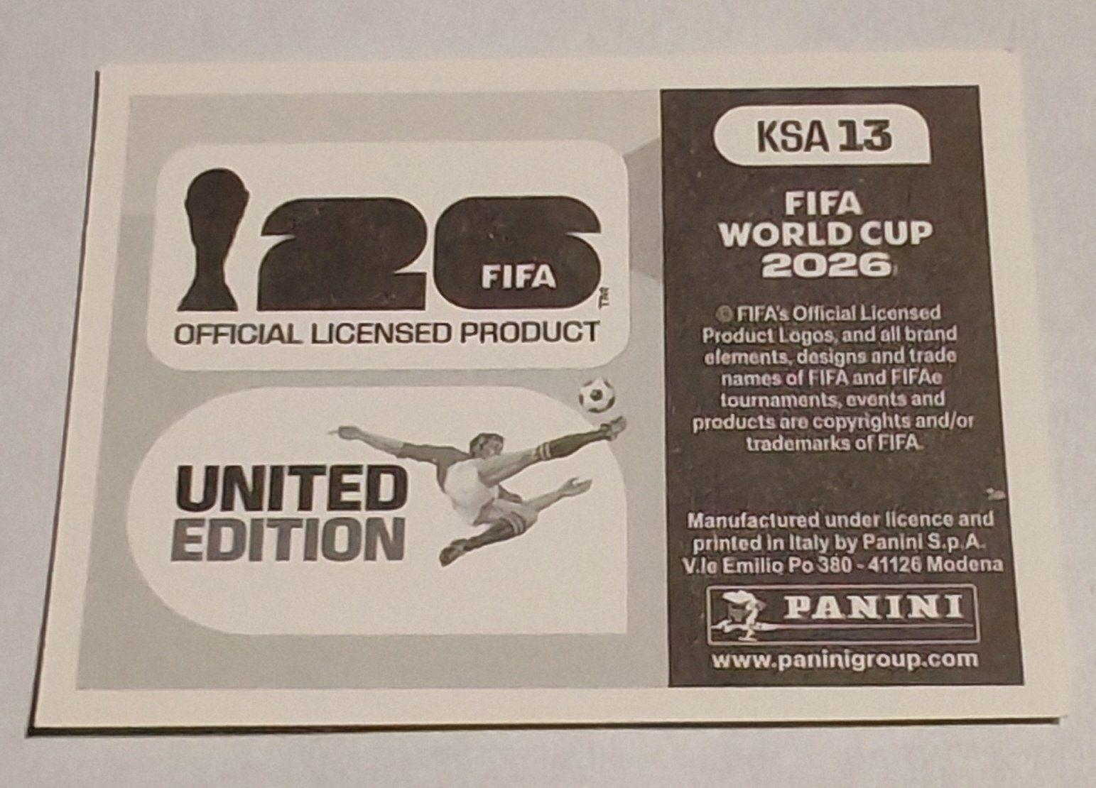 Panini Carte collezionabili: Team Saudi Arabien - KSA 13 – Nuovo (secondo la descrizione) da Rietheim venduto da Squaley 1