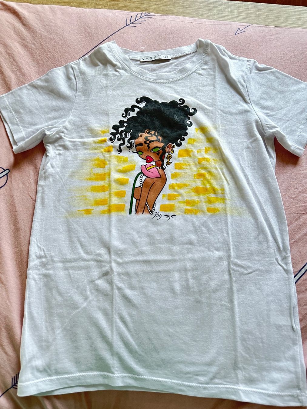 T-shirt: T-shirt hand made – Nuovo (secondo la descrizione) da Schaffhausen venduto da Nadiuna 2