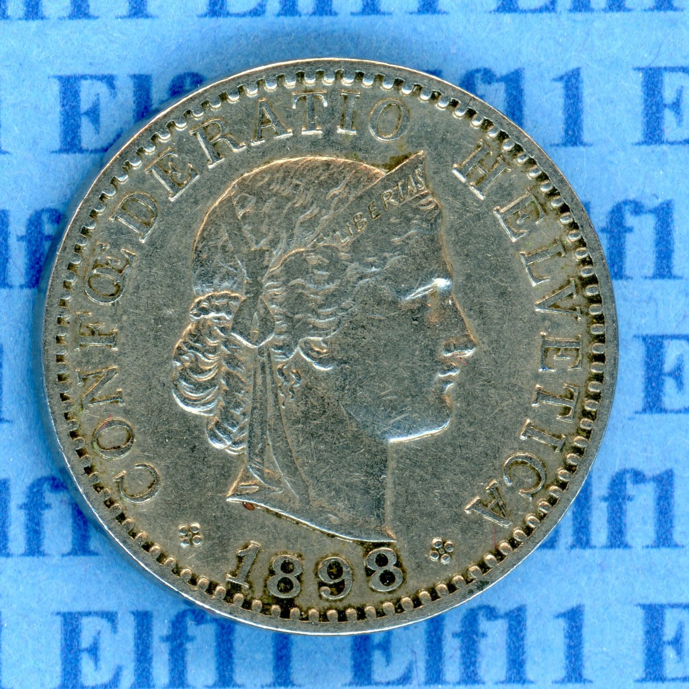 Tutti le monete: CHF___0.20 1898 ss-vz 20 Rappen – Usato da Widnau venduto da Elf11