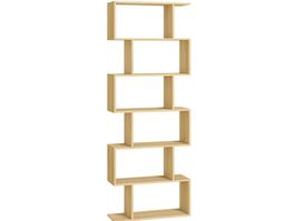 Bücherregal Regal Mit 6 Ebenen Standregal Büroregal OSIRIS