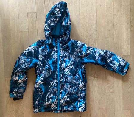 TREVOLUTION Veste ski / snowboard noir/turquoise 140 10ans