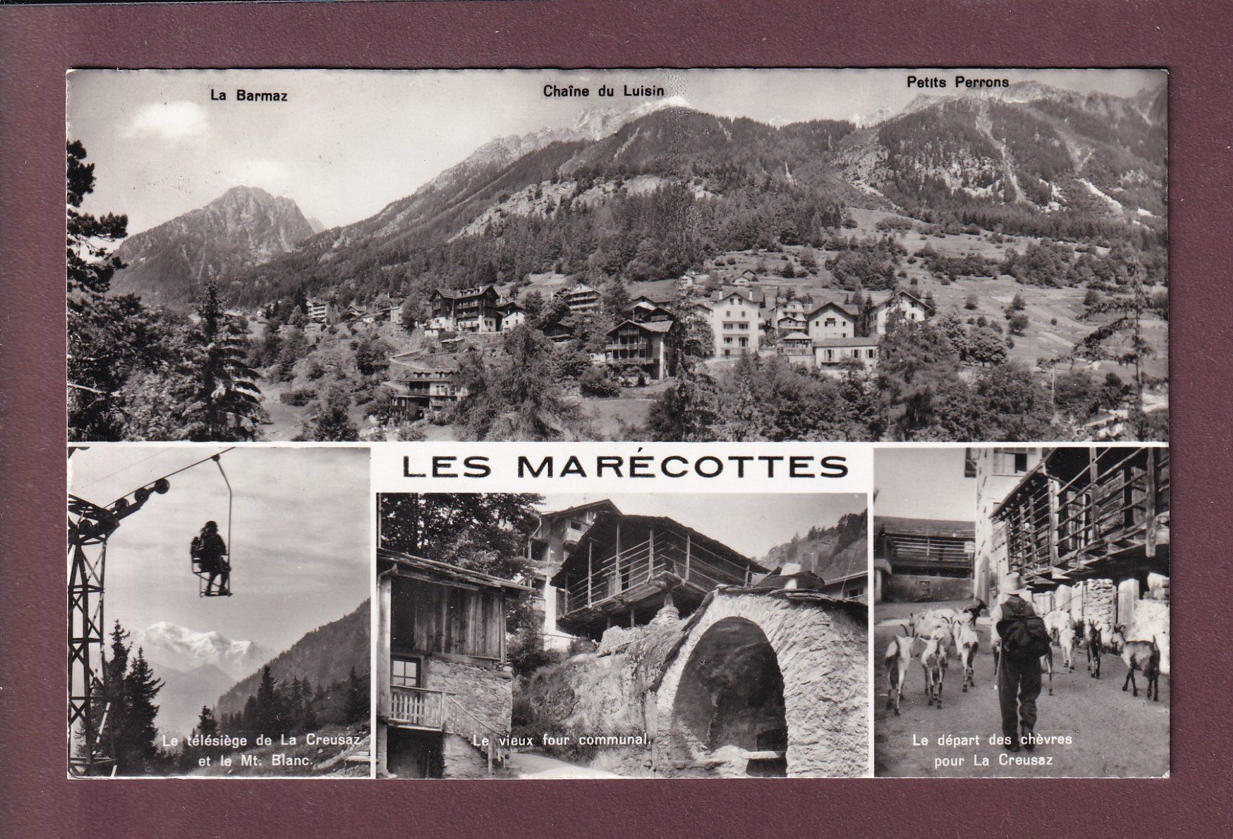 Cartes postales: LES MARECOTTES - 5 images - 1959 – D'occasion à Pully par nicecards
